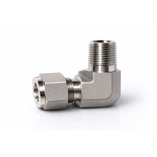 RACOR CODO INOX SS316, PARA TUBING 1/4" OD, ROSCA DE 1/4" NPT