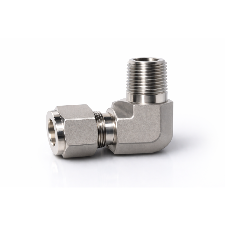 RACOR CODO INOX SS316, PARA TUBING 1/2" OD, ROSCA DE 1/2" NPT