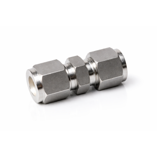 UNION RECTA INOX SS316, PARA TUBIN DE 5/16" OD POR 5/16" OD
