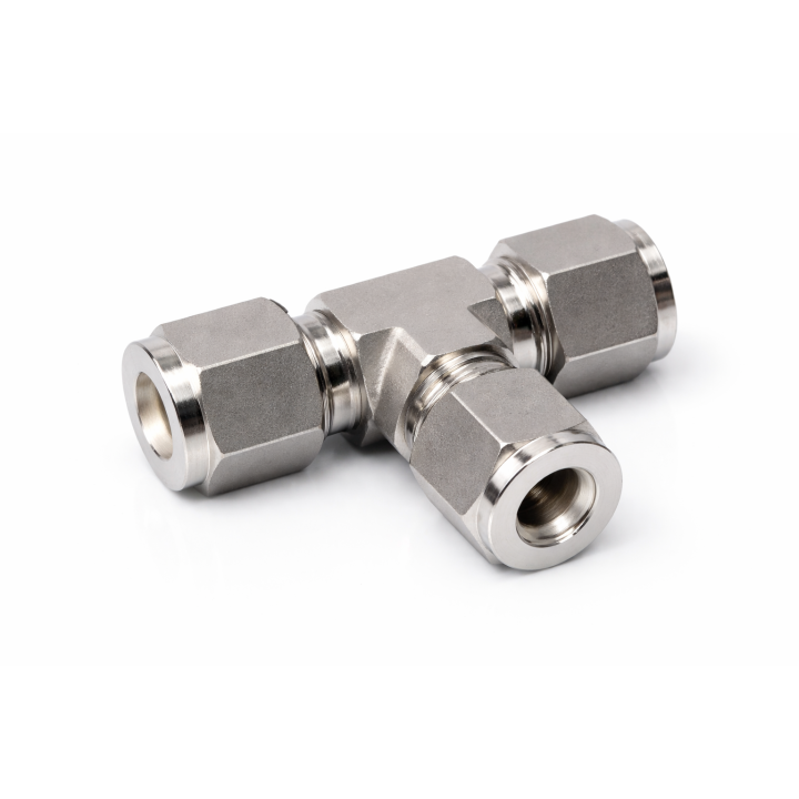 UNION TEE INOX SS316, 3/8" OD POR 3/8" OD POR 3/8" OD