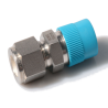 Racor inoxidable recto